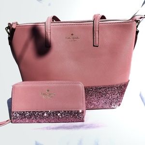 Kate Spade Greta Court Satchel and Wallet Set